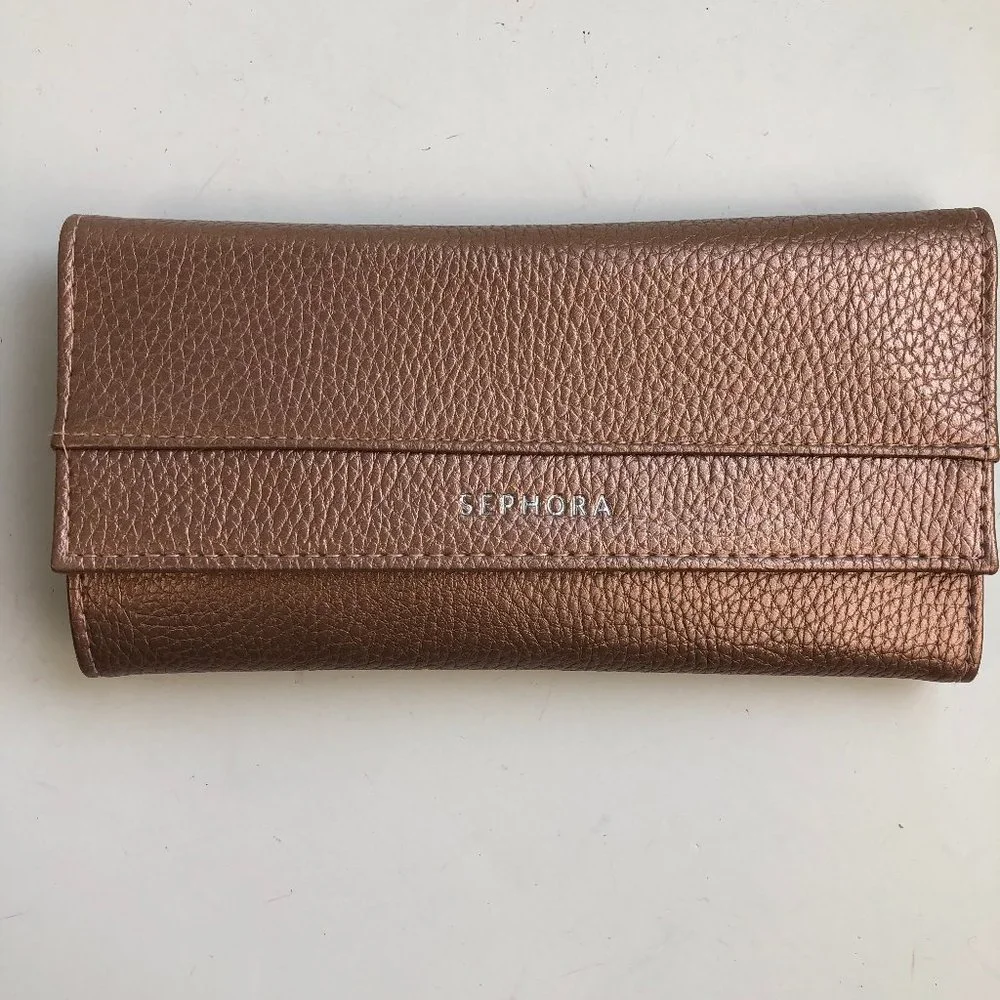 Sephora Brush Set in Case - Bronzer Blush & Highlighting & Ecco Tools Duo Brush
